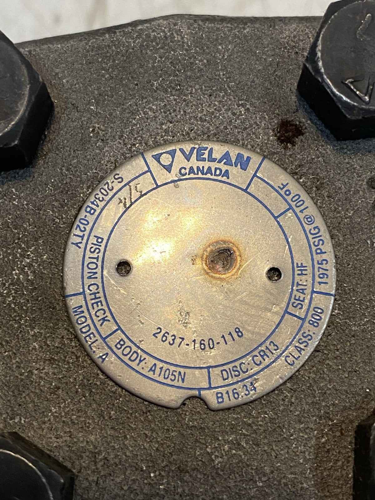 3 Quantity of Velan 800 | A105N Steel Check Valves (3 Quantity)