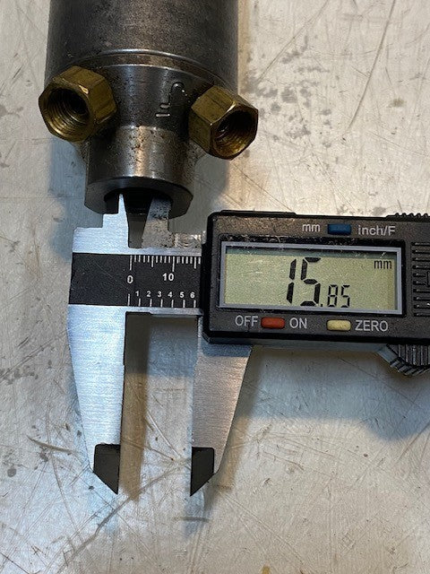 Power Steering Cylinder 16-1/2" Long 1-1/2" Shaft 11mm Thread 48mm OD 16mm Bore