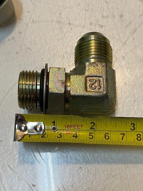 19 Quantity of 90 Degree Elbow Hydraulic Pipe Fittings 12 | 27mm Thread 15mm ID