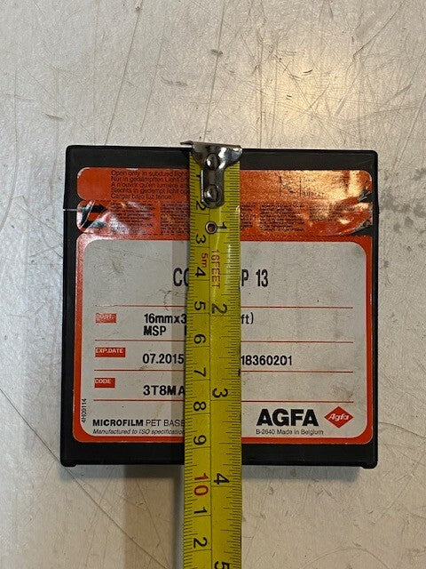 AGFA Copex HDP 13 High Contrast Document Roll Film 16mm x 100'