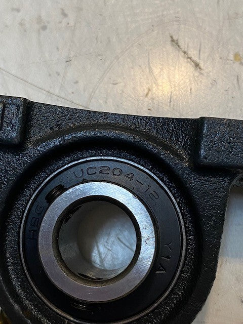 Dayton 3FCP2 Cast Iron Pillow Block UC204-12 Insert Bearing 5" L 19mm Bore