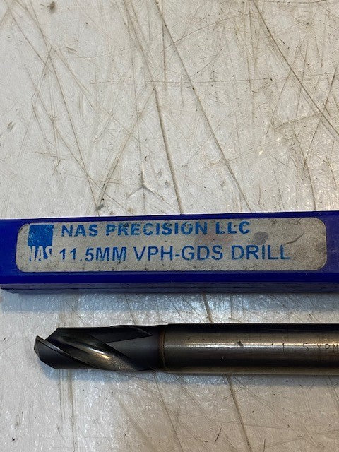 NAS PRECISION LLC 11.5MM VPH-GDS DRILL 11.5 XPM INDUSTRIAL DRILL BIT
