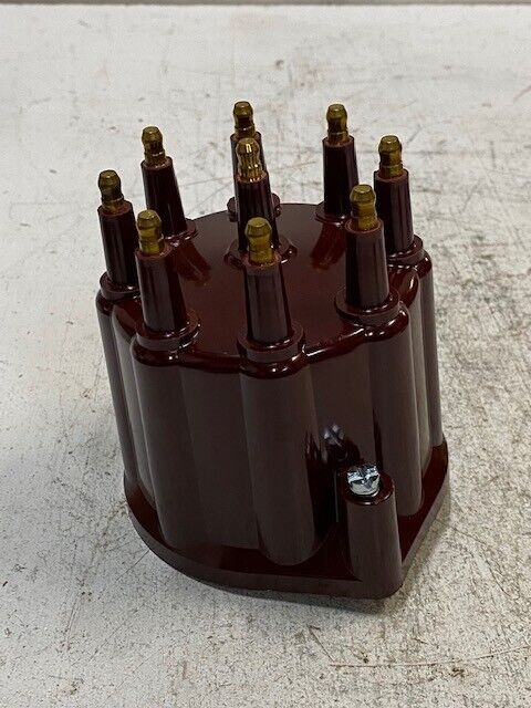 Maroon/Red 8 Cylinder Distributor Cap