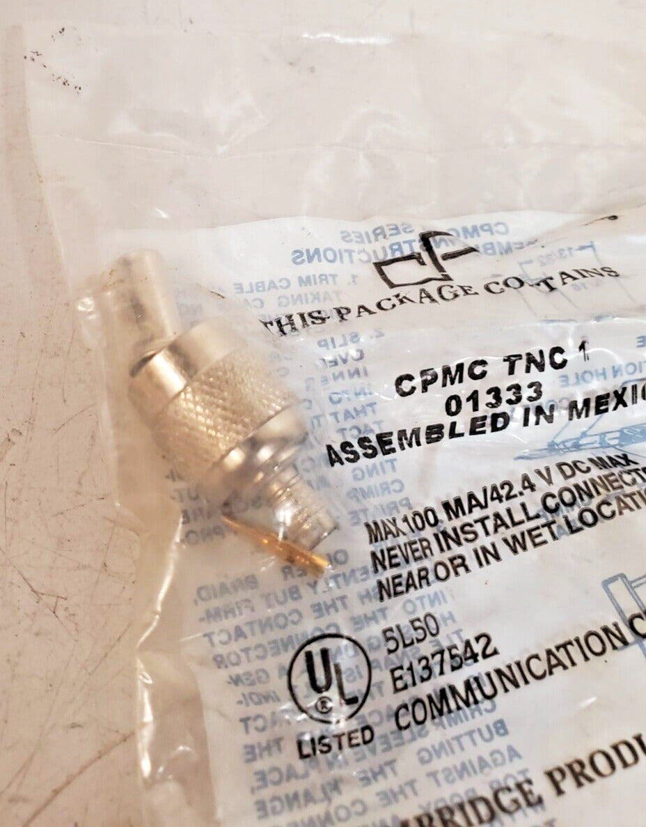 13 Qty. of Cambridge TNC Plug Connectors CPMCTNC1 | CPMCTNC-1 | 01333 (13 Qty)