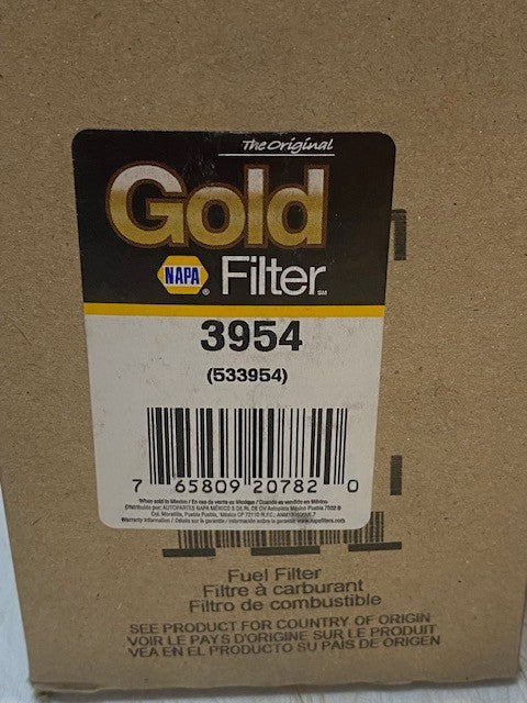 NAPA Gold Filter 3954 | 533954 High Efficiency Engine Fuel Filter Replacement