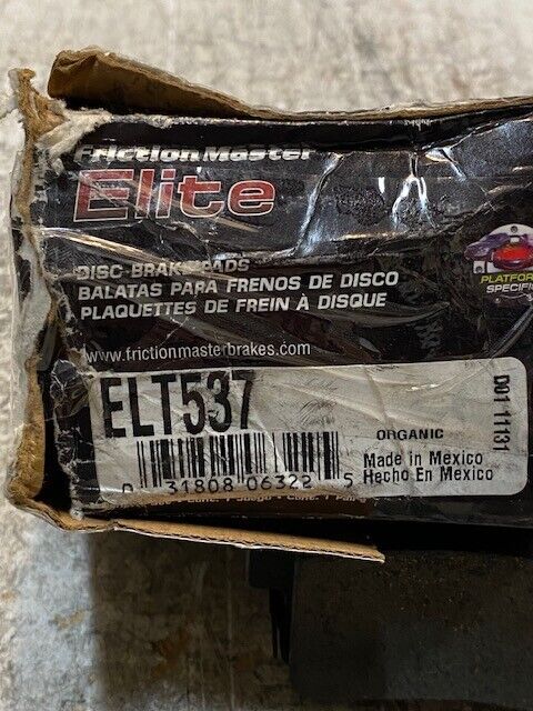 Elite Friction Master Disc Brake Pads ELT537 Pack of 4