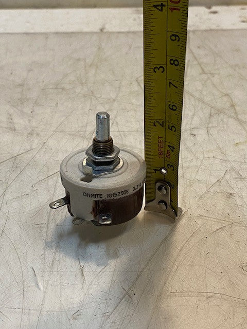 Ohmite RHS250E Power Resistor Rheostat Potentiometer Shaft 0.316 Amp Max