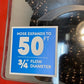 Pocket Hose Expands to 50ft 3/4" Flow Diameter