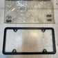 Griot's Stainless Steel License Plate Frame 4-Hole Black 10326BLCA
