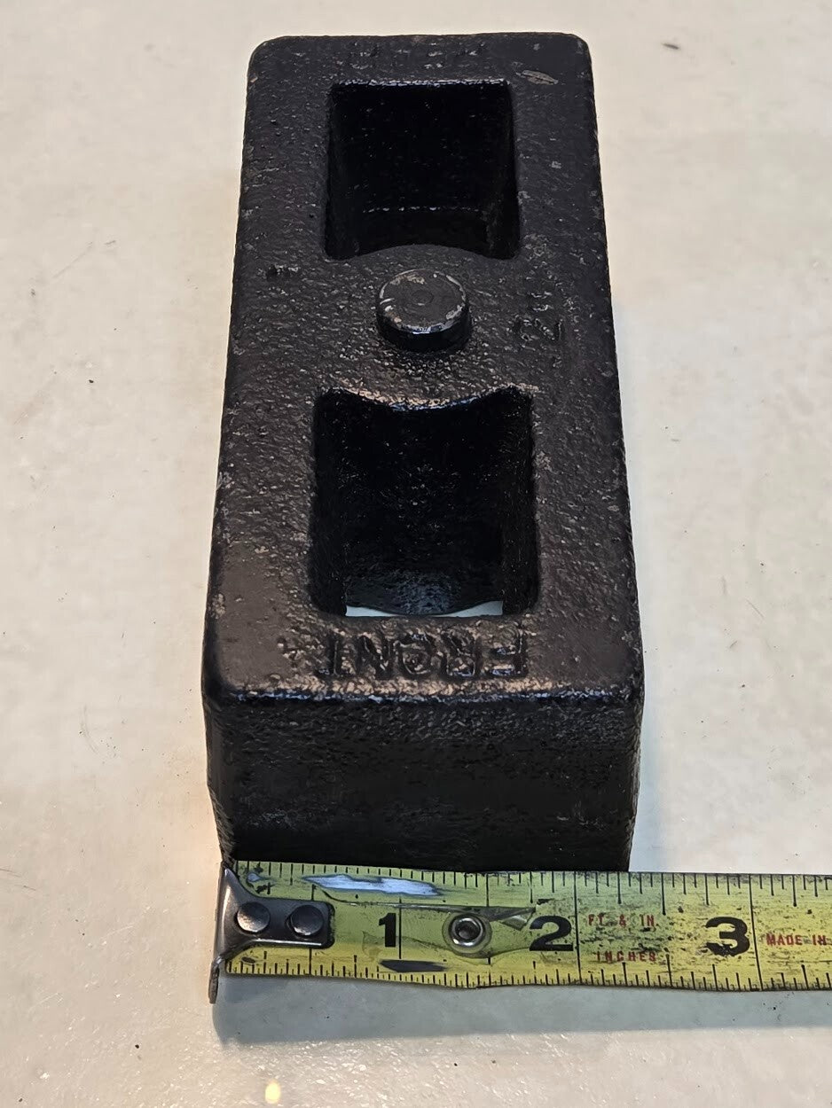 2 Quantity of Cast Iron 2" Lift Blocks 5-11/16" Long 2-3/8" Wide Tapered (2 Qty)