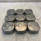 9 Qty of Electrical Ceiling Octagon Steel Silver Boxes 54151-1/2-3/4 (9 Qty)