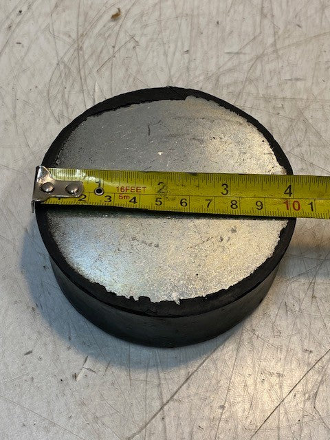 Rubber Buffer 2-Hole 4" OD 1-1/2" Thick 7mm Holes 2x60mm Bolt Pattern