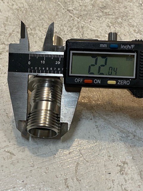 Permaswage Fluid Fitting D10041-0810 | 3" Long 13mm ID 22mm OD