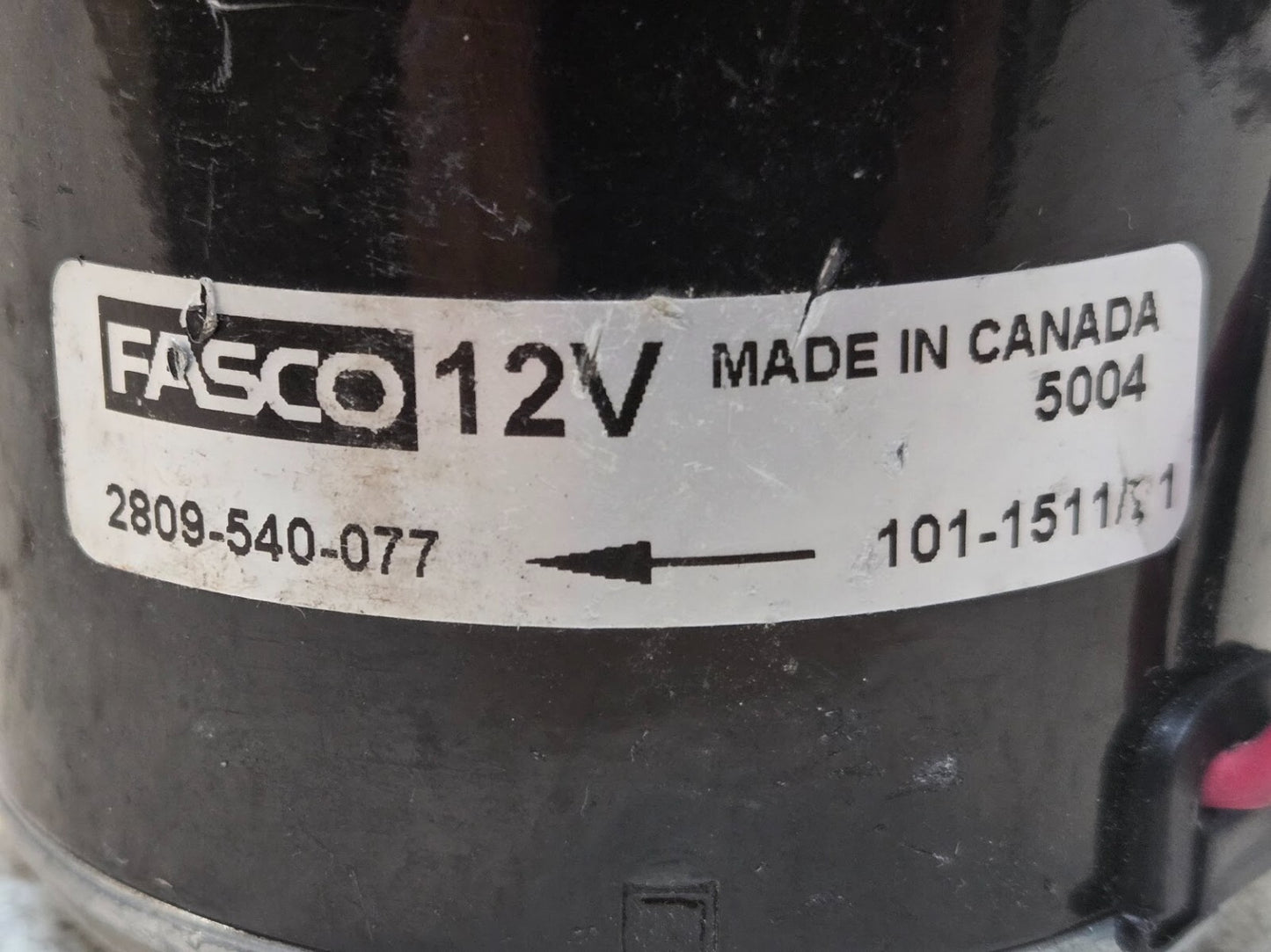 Fasco 2809-540-077 Blower Motor 5004 | 101-1511 | 12V