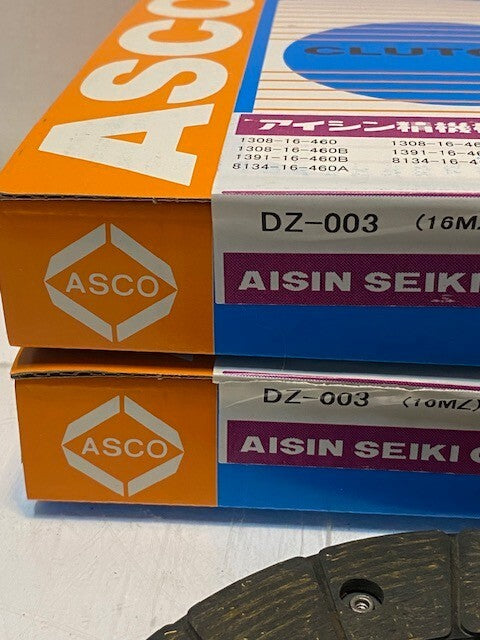 2 Quantity of ASCO Aisin Clutch Discs DZ-003 | 20-Teeth 7-3/16" Dia. (2 Qty)
