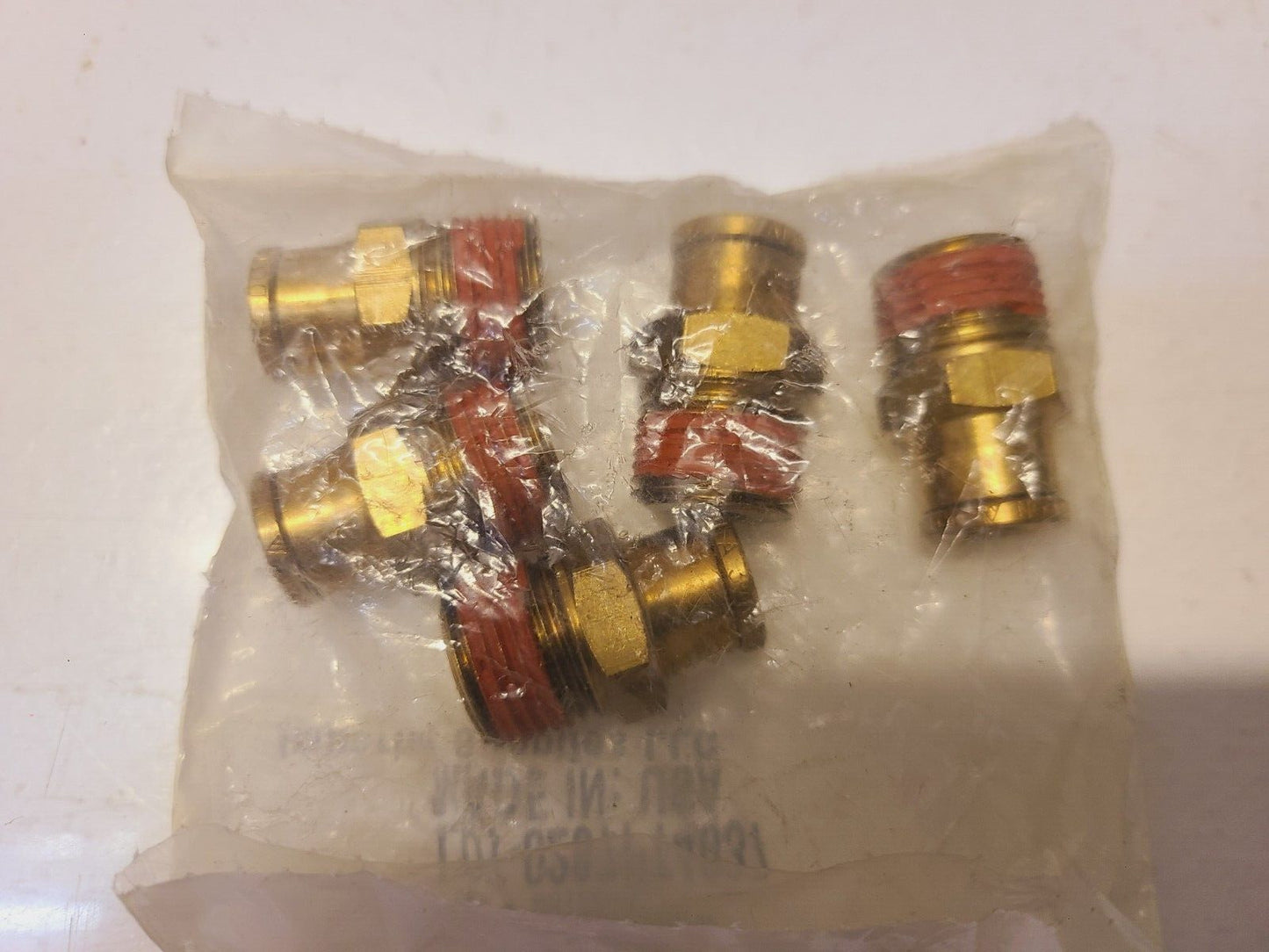 5 Quantity of Imperial 3/8 x 3/8 A/B Male Connectors Brass Fitting 91224 (5 Qty)