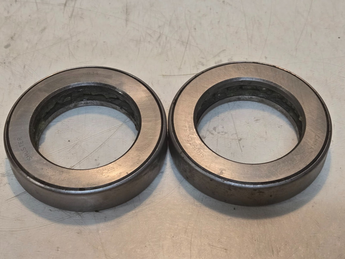 2 Quantity of Shuster Roller Bearings B34 | 101 mm OD 65.2 mm Bore (2 Qty)