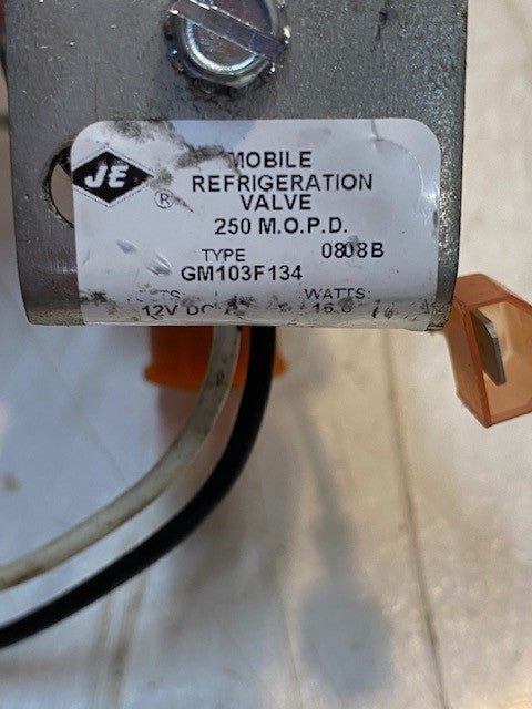 Jackes Evans B-71093A73184 Mobile Refrigeration Solenoid Valve 0737184, 12VDC