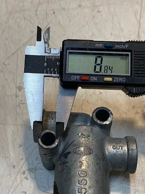 Sealco 2250 Air Brake Filter Valve 4" Long 14mm ID 9mm Holes