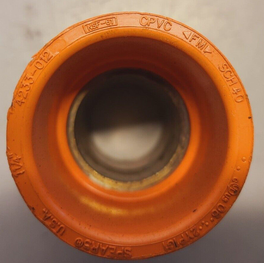 Spears Grooved x Socket FlameGuard CPVC Brass Coupling 1-1/4" | 4233-012