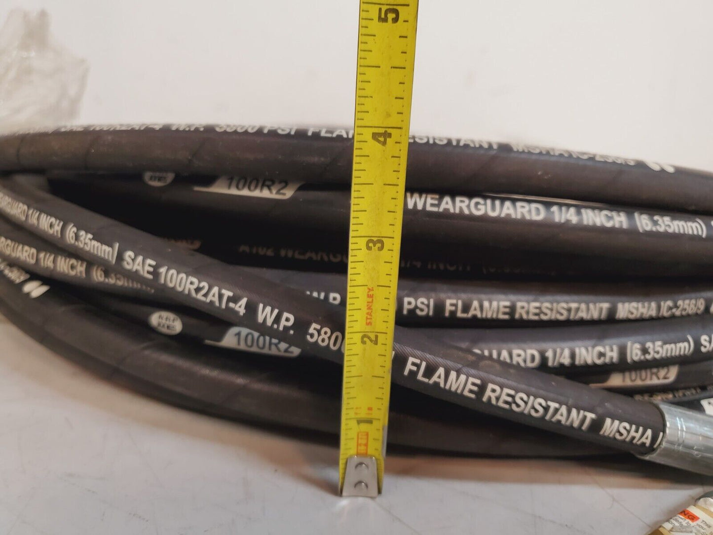 NRP Jones Hydraulic Hose 100R2 | SAE 100R2AT-4 | 5800PSI | Flame Resistant 50Ft