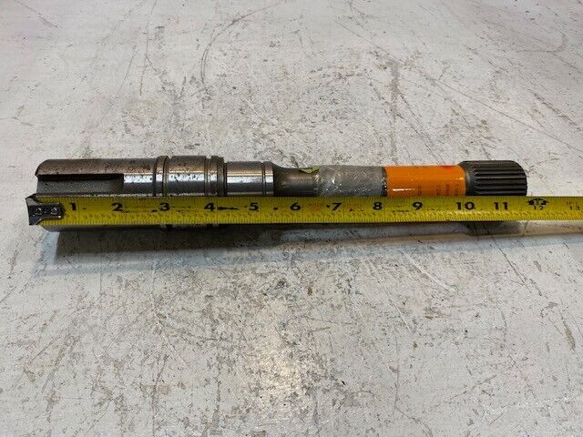 Shaft 11-3/4" Long 34-Spline End 37mm OD 19mm ID 44mm Big End 10mm ID