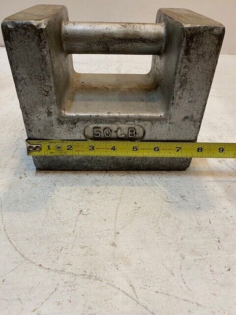 Cast Iron 50 lb Weight w/ Grip Handle D830