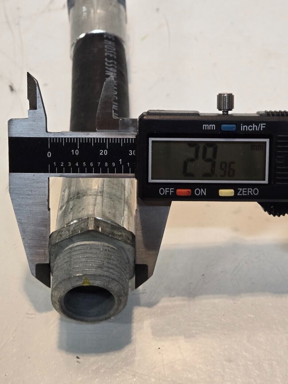 3 Quantity of 6" Hose Connectors for 5/8" Hose | GN2802 | 3/4" NPT (3 Quantity)