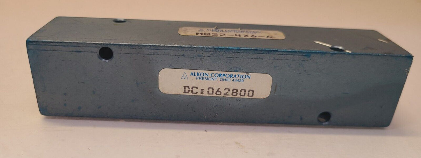 Alkon Corporation Pneumatic Manifold MQ22-4X6-6 | DC: 062800