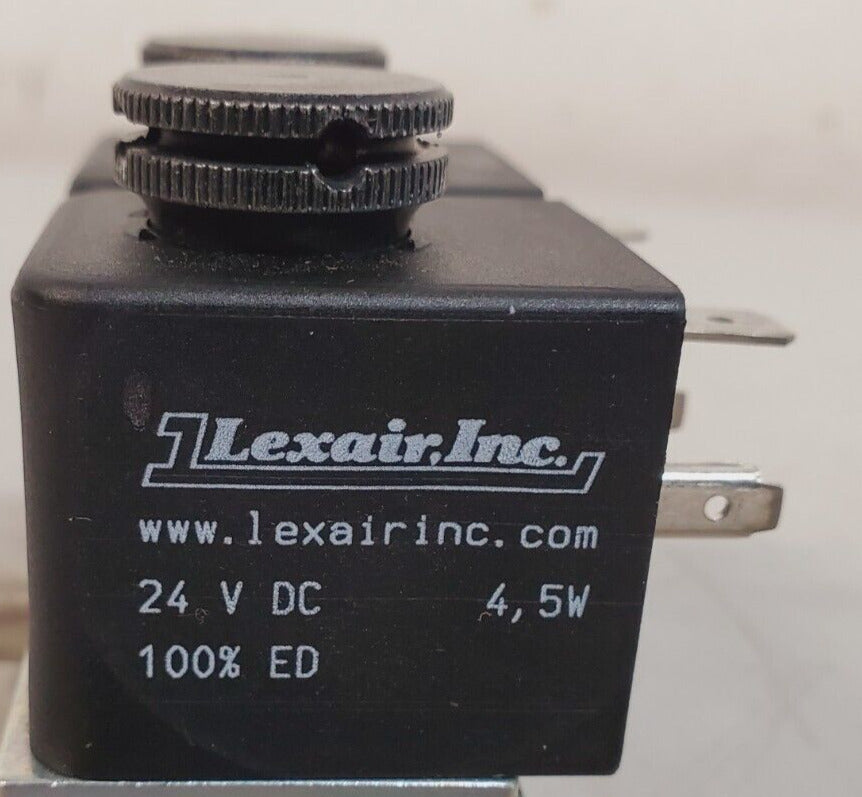 Lexair Inc. Double Solenoid Valve 24VDC 4,5W 100% ED