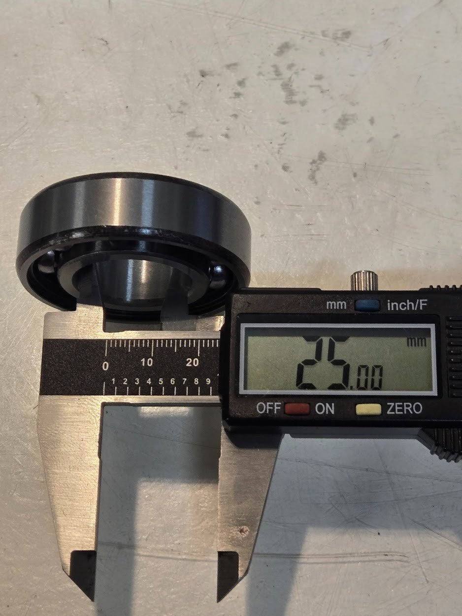 10 Quantity of ABI Metal Shielded Bearings 6205Z | 52 mm OD 25 mm Bore (10 Qty)