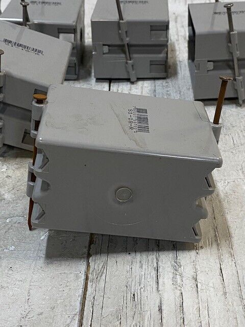 7 Qty of P&S Gray 1-Gang Switch and Outlet Nail-On Shallow Boxes S1-18-R (7 Qty)