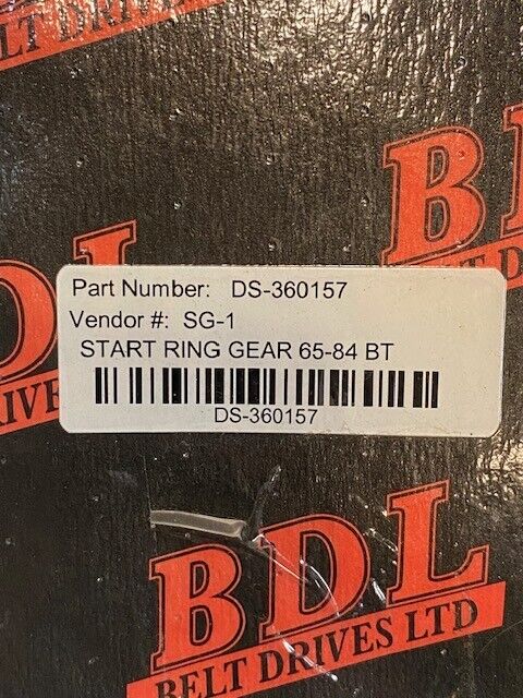 BDL Belt Drive DS-360157 Start Ring Gear For Harley Davidson 65-84 Big Twin