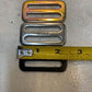 34 Qty of 3 Bar Harness/Seatbelt Slides 2-1/4"x1-1/4" Gold/Silver/Black (34 Qty)