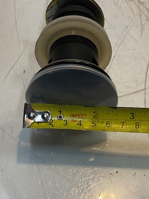 Bathroom Sink Pop-Up Drain w/ Drainage Overflow 8-1/2" Long 30mm ID 2-1/2" OD