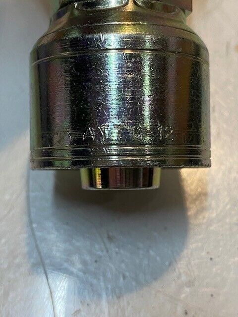 4 Quantity of ATTC-12 Hose Crimp Flat Face Swivel Hydraulic Fittings (4 Qty)