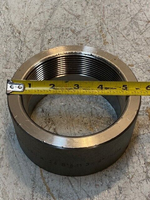 2 Qty of Pipe Fitting A105N A126 B16.11 3M 4" | 5-1/2" OD 2-3/8" Thick (2 Qty)