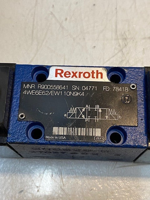 Rexroth Hydraulic Directional Spool Valve R900558641 | 4WE6E62/EW110N9K4 | 04771