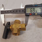 2 Qty. of 1/2" Female NPT Panel Mount Diverting Brass Valves (2 Qty)