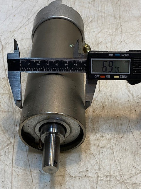 Pelton & Crane Pneumatic Hydraulic Cylinder 11" Long 70mm OD