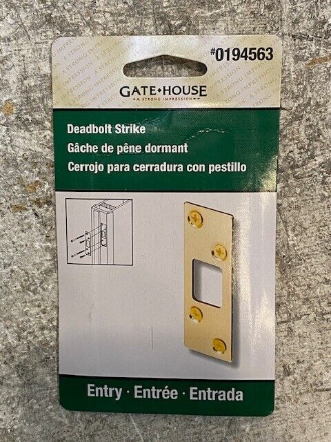 7 Quantity of Gate House Deadbolt Strikes Box of 5, 0194563, E2235-L (35 Total)