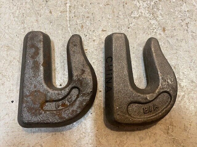 2 Quantity of BPC G7 B/A 3/8" Forged Weld On Grab Chain Hooks (2 Quantity)