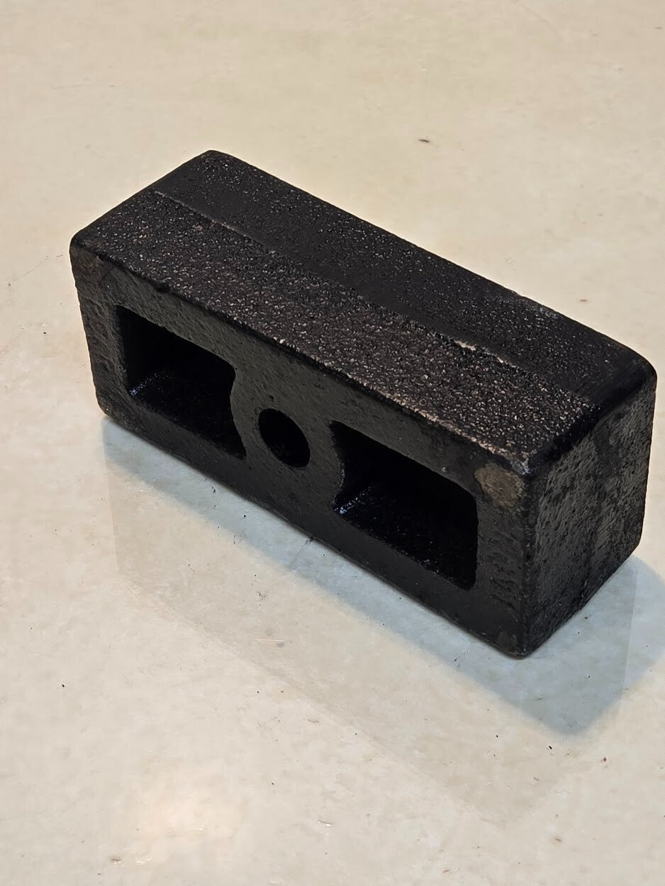 2 Quantity of Cast Iron 2" Lift Blocks 5-11/16" Long 2-3/8" Wide Tapered (2 Qty)