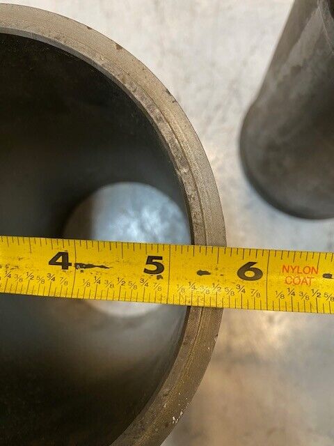 2 Qty of Cylinder Sleeves 10-1/4" Long 5-1/4" ID 5-11/16" OD 6" OD Bottom -2 Qty