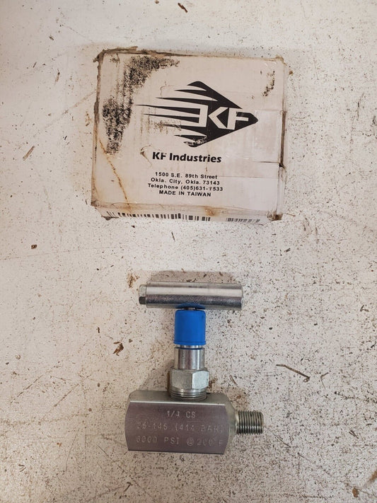 KF Industries Needle Valve 1/4" 25-145 | 6000 PSI