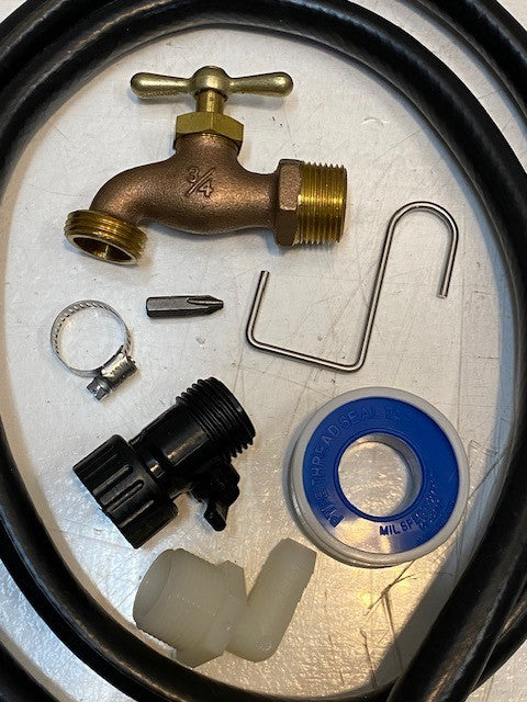 Cascata 65 Rain Barrel Component Kit With Hose
