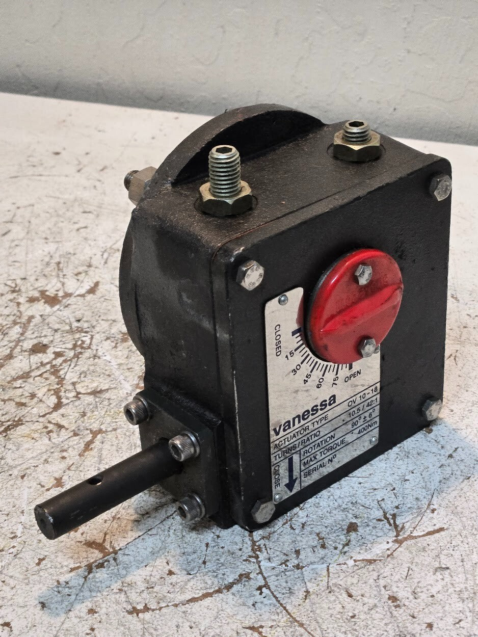 Vanessa OV 10-18 Actuator Valve | Turns/Ratio 10.5/42:1 | Max Torque 400 Nm