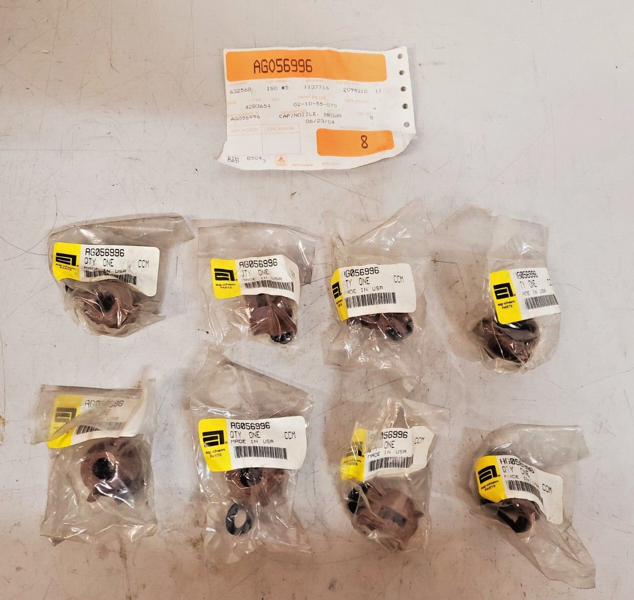 8 Quantity of Agco Nozzle Caps AG056996 | 4283654 (8 Qty)