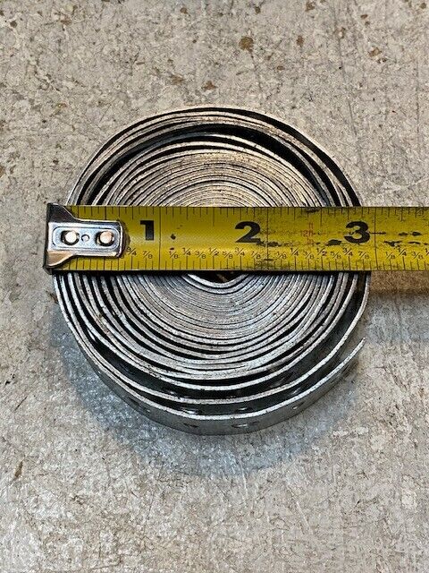 6 Quantity of Plumber Tape Roll Metal Hanger Iron 3" Diameter 18mm Thick (6 Qty)