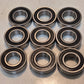 9 Quantity of Ball Bearings 6205-2RS-1R | 52 mm OD 1 in Bore 15 mm Wide (9 Qty)
